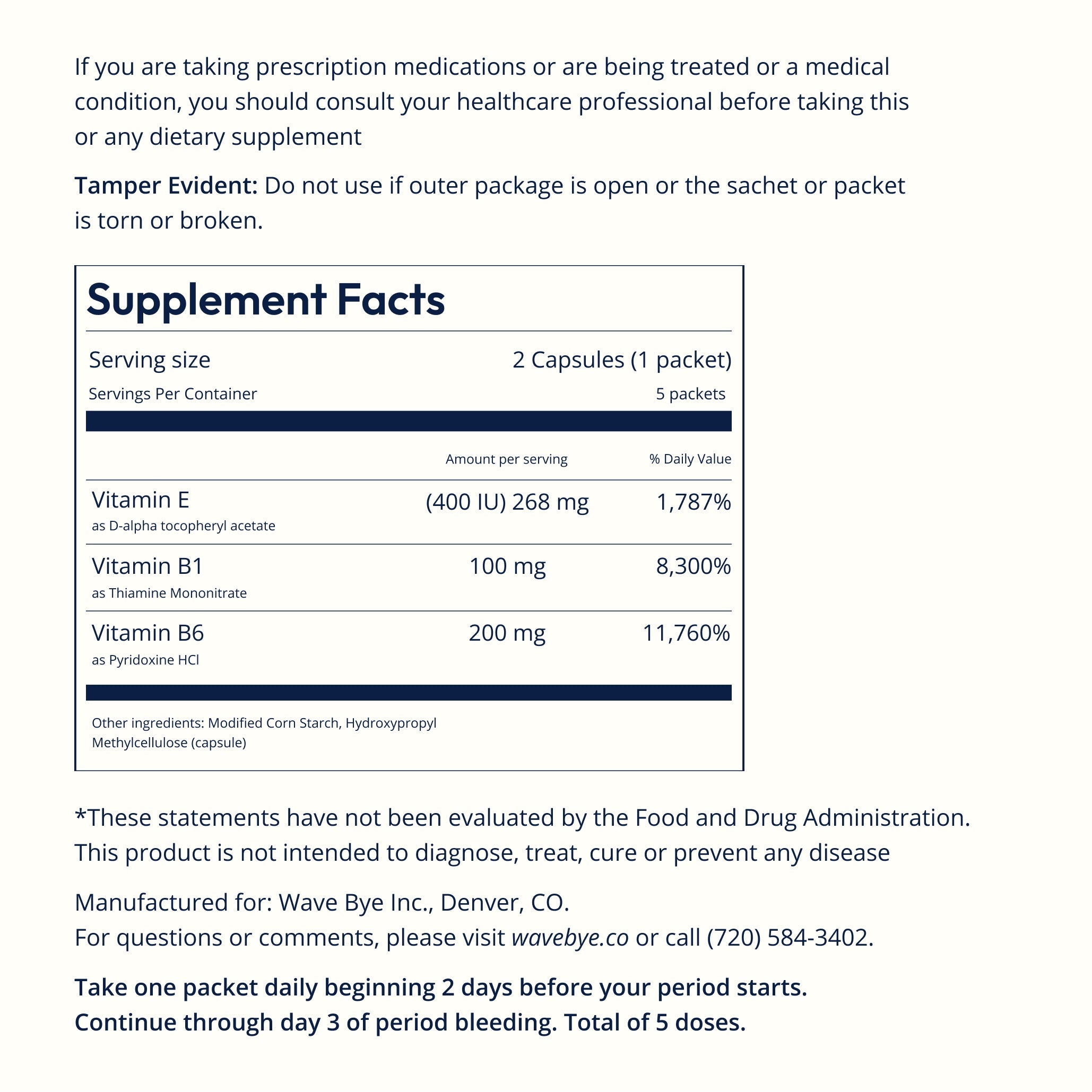 Bye Cramps (Mild Symptoms)