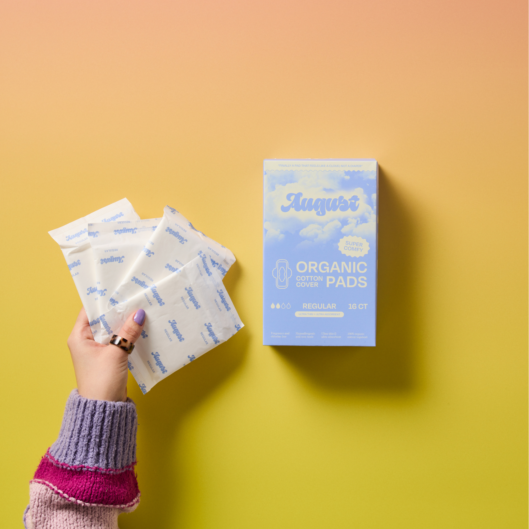 Organic Regular Pads (16 Pack)