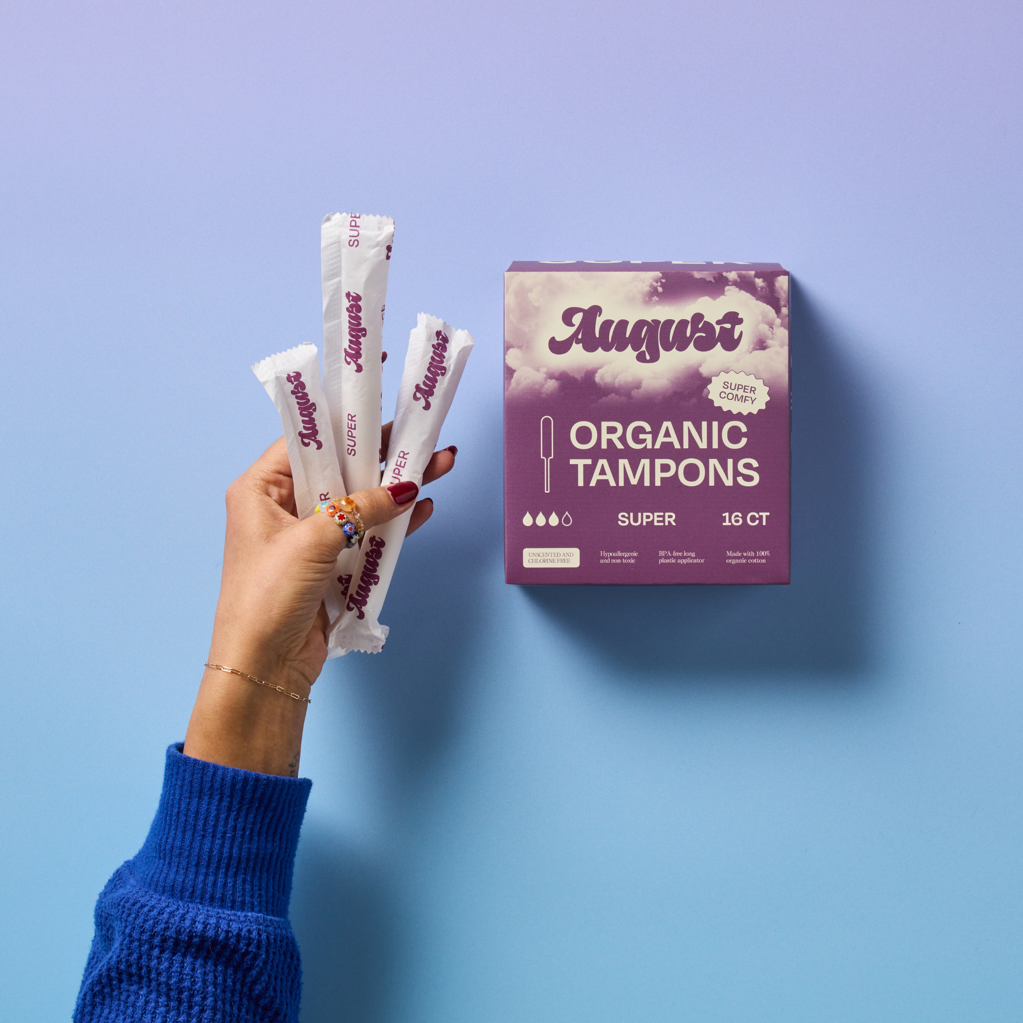 Organic Super Tampons (16 Pack)